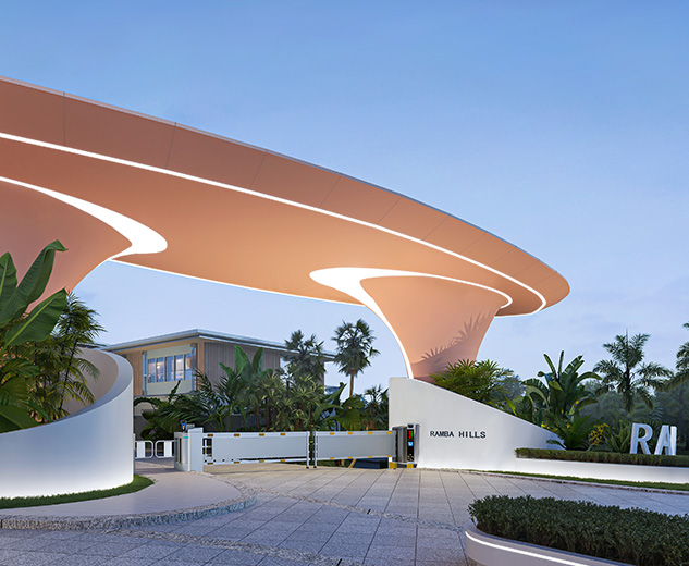 Some of the main entrances to Ramba Hills will be prominently visible, providing both easy access and a striking architectural presence.