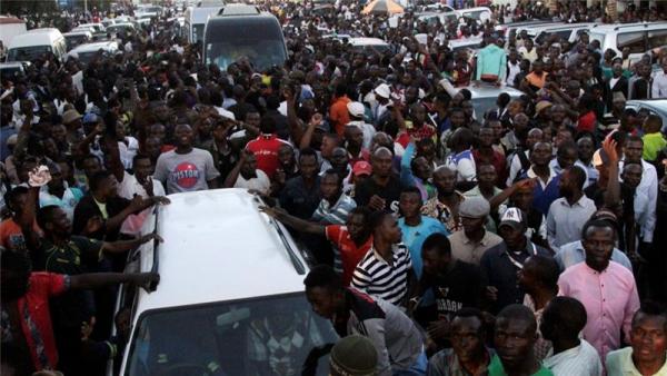 Friday's dispersal was the third time in five days that police fired tear gas at thousands of supporters of Moise Katumbi