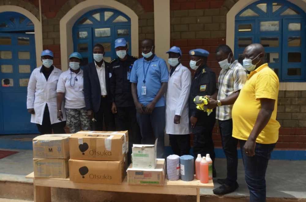 The Rwandan medical unit also provided assorted medical supplies to the prison clinic as well as Personal Protective Equipment. 