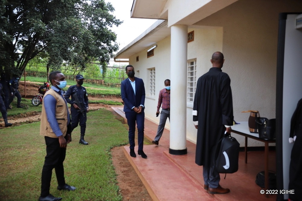 Prince Kid at premises of Kicukiro Primary Court.  