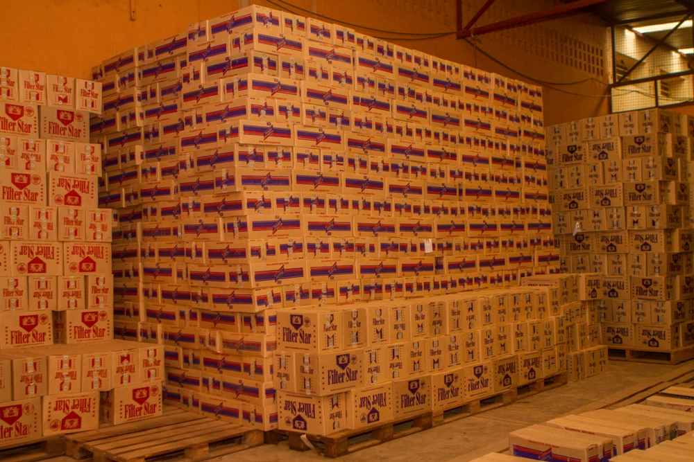 The tobacco stocks amounting to 7,195 cartons were auctioned at only Rwf512 million