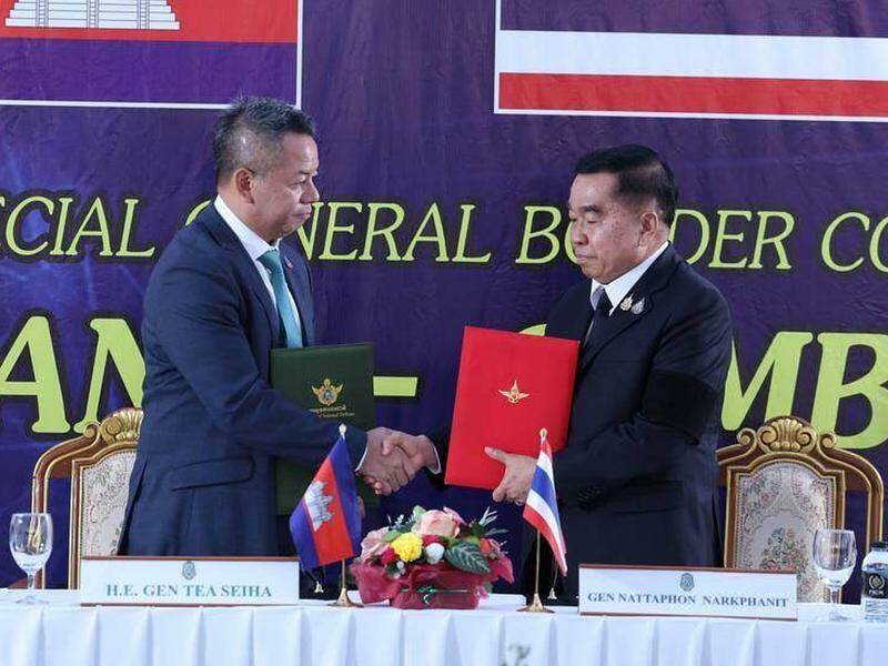 The agreement was formalized by Thai defence minister Nattaphon Narkphanit and Cambodian counterpart Tea Seiha at a border meeting, following several days of negotiations to halt the conflict that re-ignited earlier this month.
