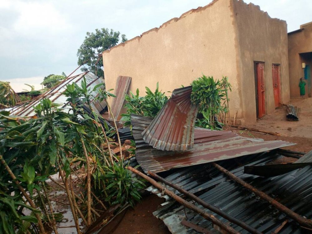 Recent rains destroyed over 20 houses in Bugesera District