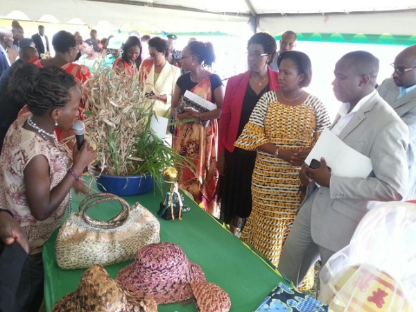 Niyitegeka during a trade show in Ngoma district, Eastern province