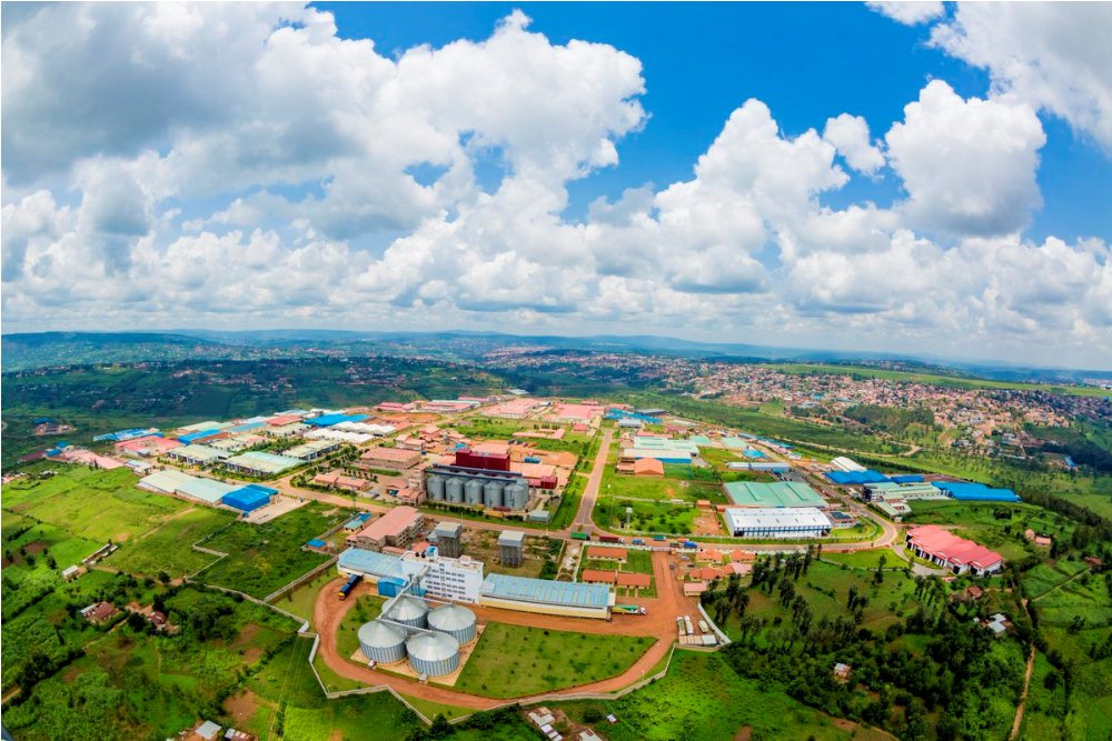 The bird view of Kigali Special Economic Zone.  