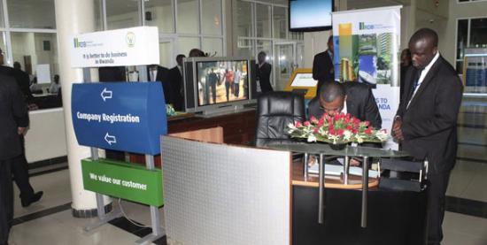The company registration office at Rwanda Development Board (RDB). 