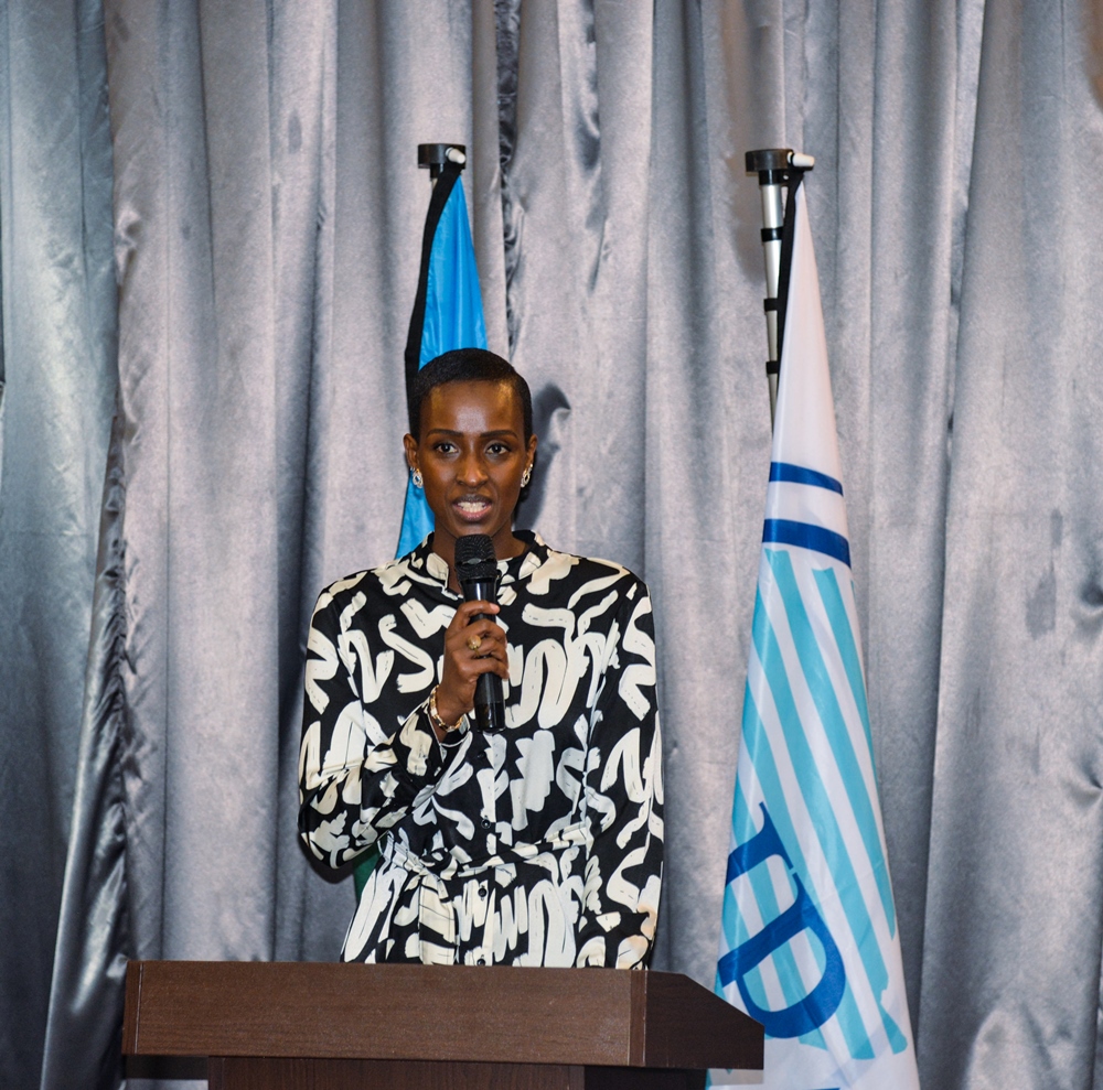 RDB Deputy CEO, Nelly Mukazayire delivered opening remarks at the beginning of the 3-day conference in Kigali.