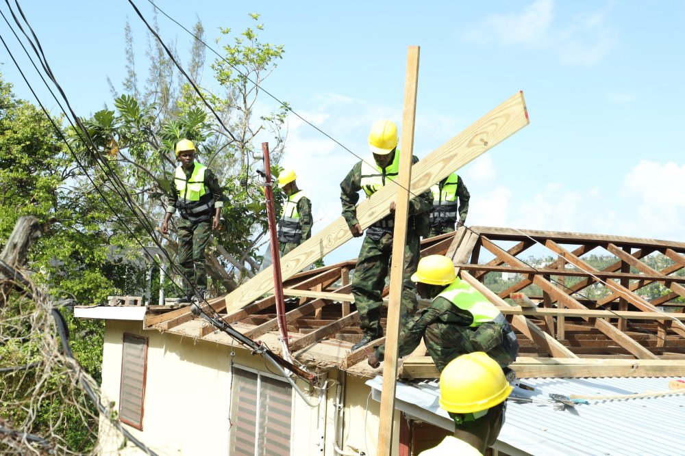 The activities commenced with the reconstruction of houses for local residents affected by Hurricane Melissa.