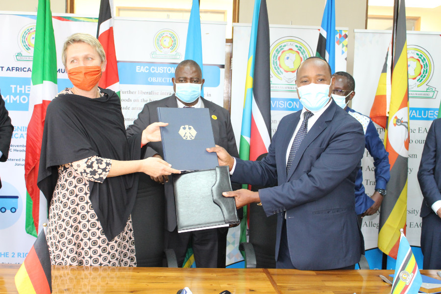 The agreements were signed on Monday 17th May 2021 by EAC Secretary General, Hon (Dr.) Peter Mathuki and Regine Hess, Ambassador of the Federal Republic of Germany to the United Republic of Tanzanian and the EAC.