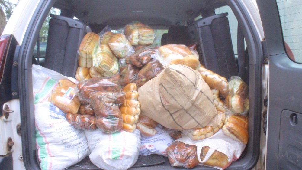 Confiscated products packaged in plastic bags