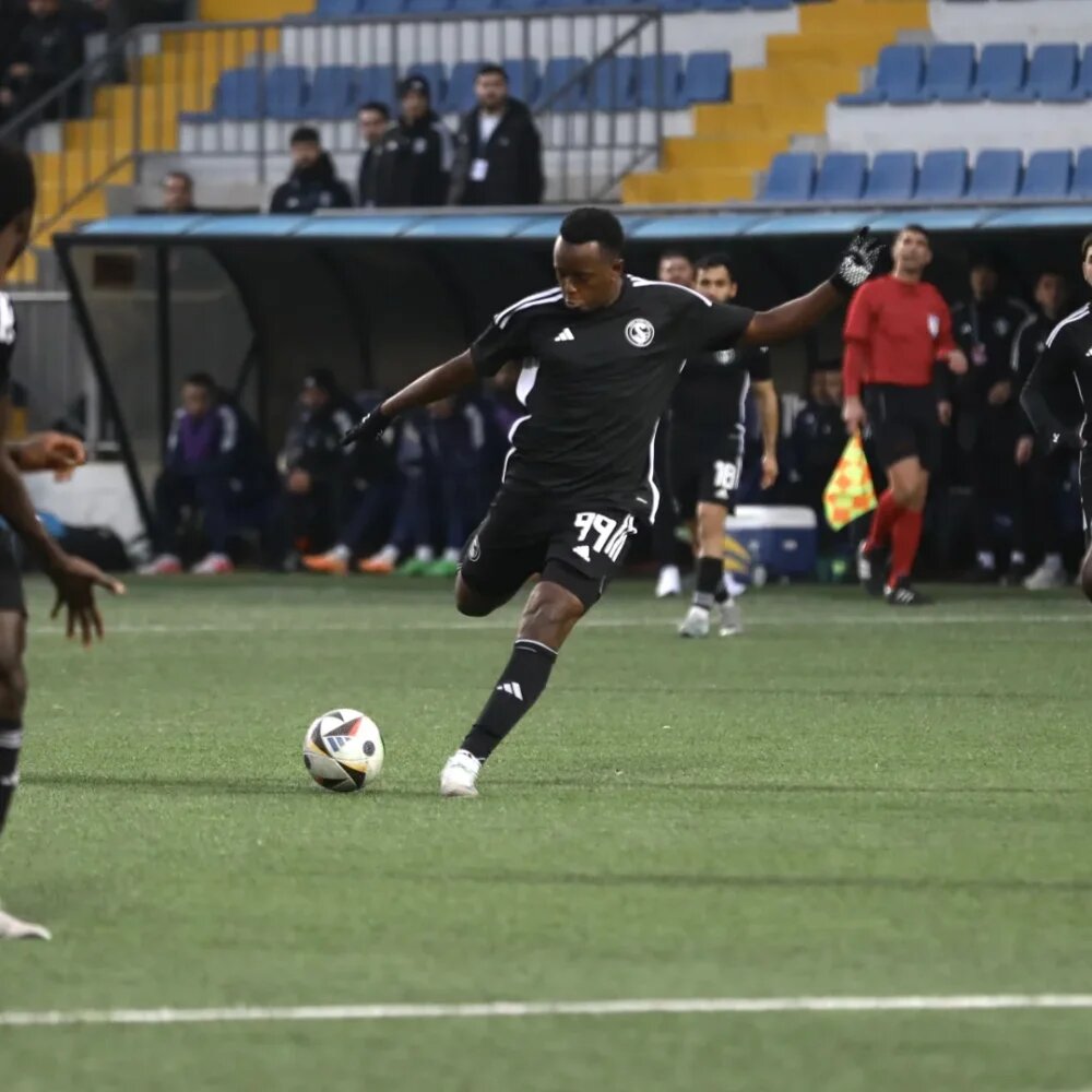 Rwandan striker Innocent Nshuti plays helped his team secure a 1-1 draw against Turan.