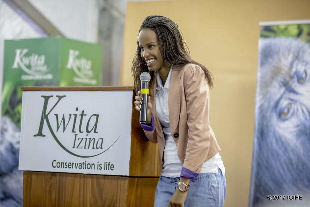 The representant of the Tourism Department in RDB, Belise Kaliza,