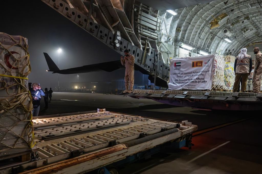 The UAE is sending more than 20 tonnes of emergency relief supplies in response to the severe flooding that has affected several regions of Sri Lanka.