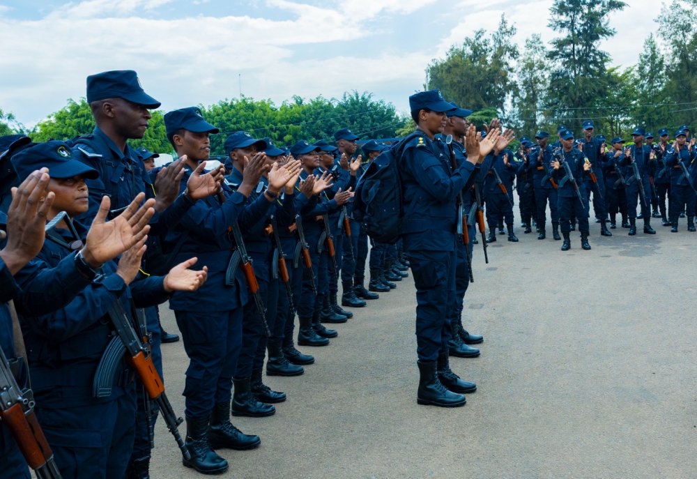 Ahead of the deployment, the Deputy Inspector General of Police (DIGP) in charge of Operations, CP Vincent Sano, on Tuesday, February 10, briefed the officers during a pre-deployment session held at RNP General Headquarters in Kacyiru.