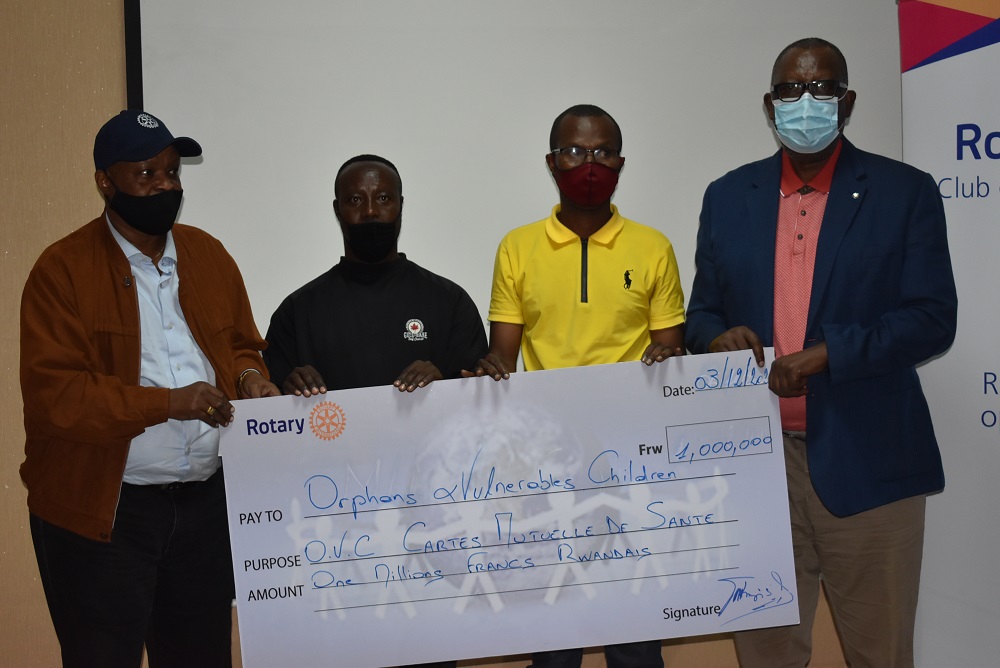 Rotary Club Kigali Doyen subscribed for Mutuelle de Santé for 200 children with vulnerable backgrounds provided.   
