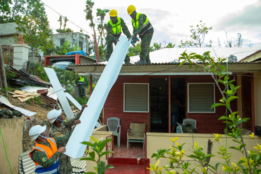 The joint effort reflects close coordination between the two defence forces in support of Jamaica’s recovery and rebuilding process.