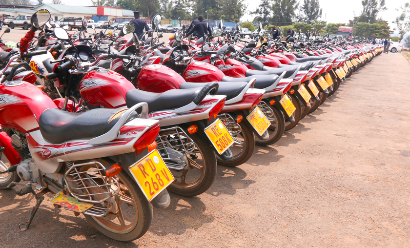A Police operation conducted  in the City of Kigali against errant motorists impounded 128 commercial motorcycles for violation of traffic rules and regulations.