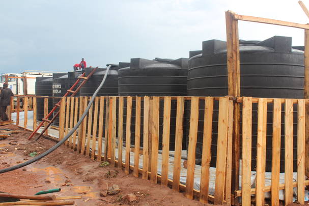 Water Tanks in Camp already installed