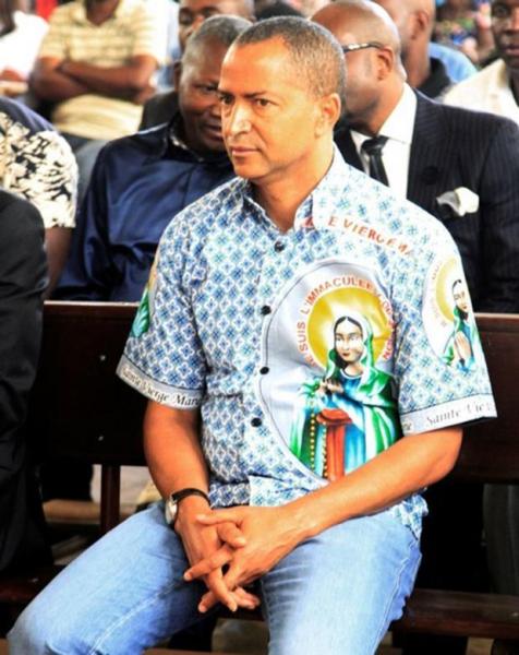 Moise Katumbi, opposition leader and former governor of Katanga province, attending a funeral mass in honor of legendary Congolese singer Papa Wemba in Lubumbashi, Democratic Republic of Congo, May 4, 2016.