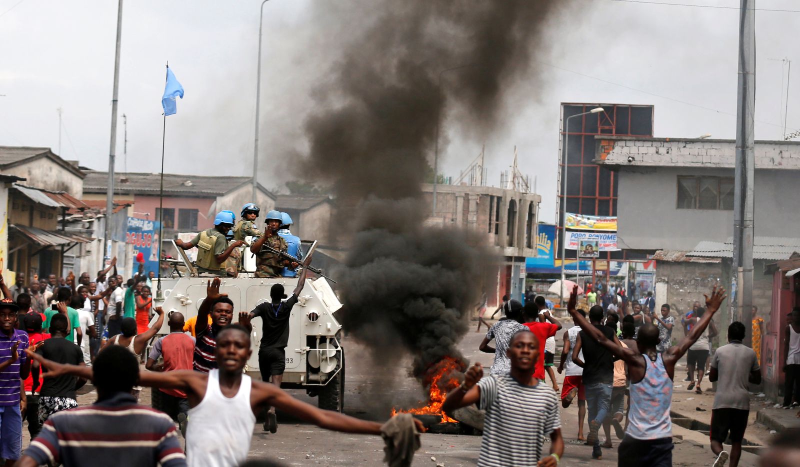 Violence in the DRC.	(Reuters/Thomas Mukoya)