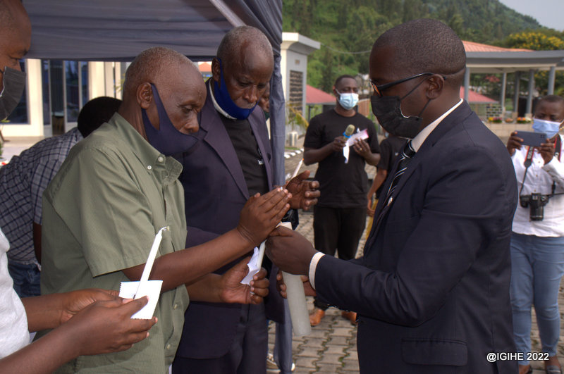 The flame of hope was lit at the commemoration event in Rubavu. 