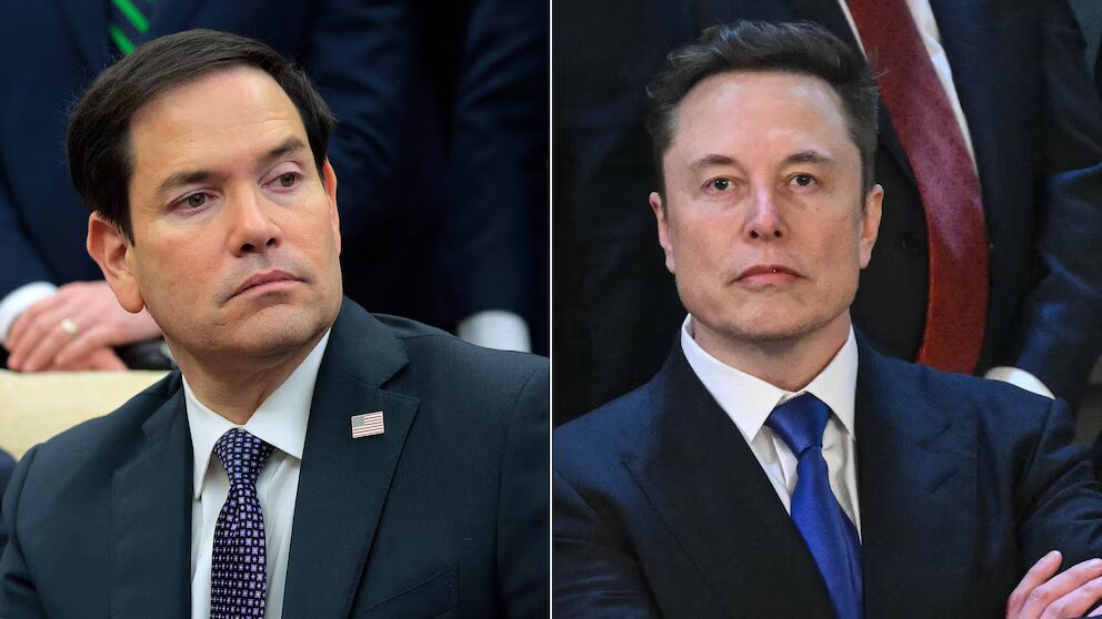 Media reports indicate that during a hastily arranged Cabinet meeting on Thursday at the White House, Elon Musk (right) clashed with top Cabinet officials—particularly Secretary of State Marco Rubio—over Rubio’s management of the department he oversees.