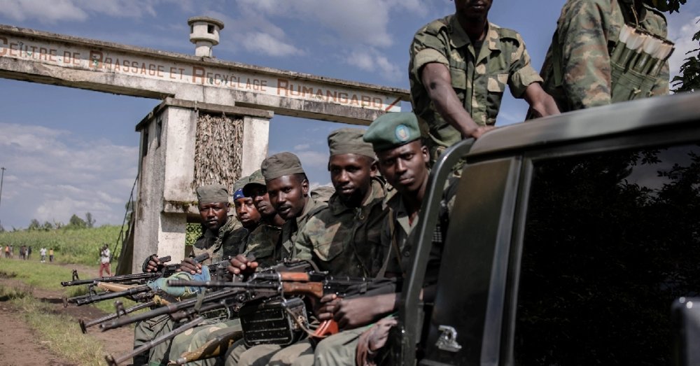 The military training base is located in Rumangabo, Rutshuru territory.