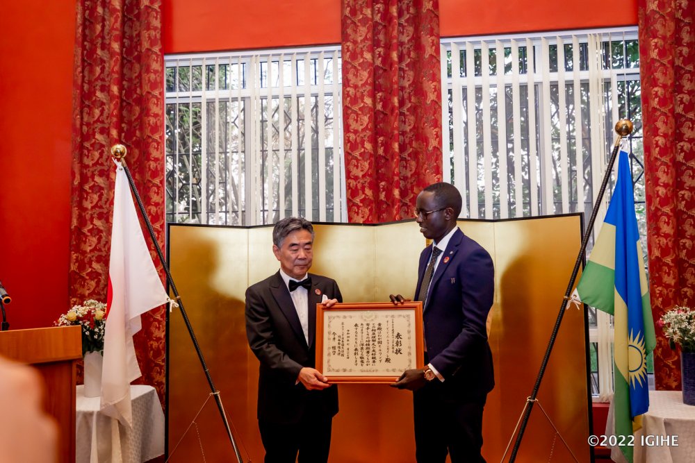 Didier Guy Rurangayire was commended for promoting Karate.