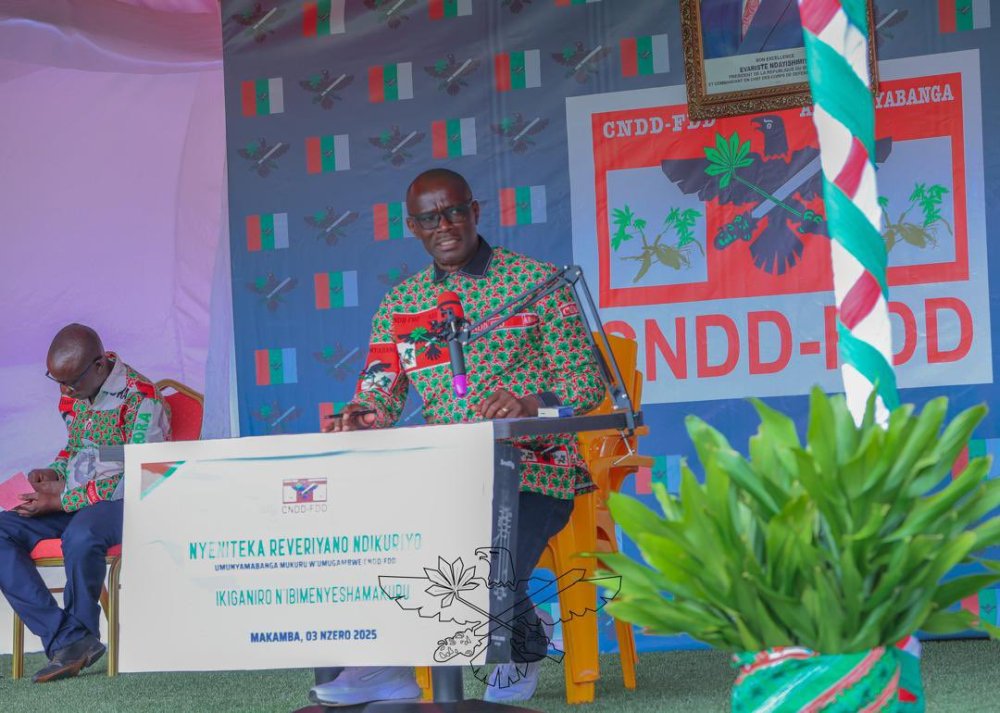 Révérien Ndikuriyo, the Secretary-General of Burundi’s ruling CNDD-FDD party.