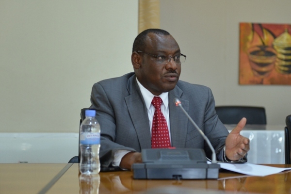 The Minister of Finance and Economic Planning, Amb. Gatete Claver
