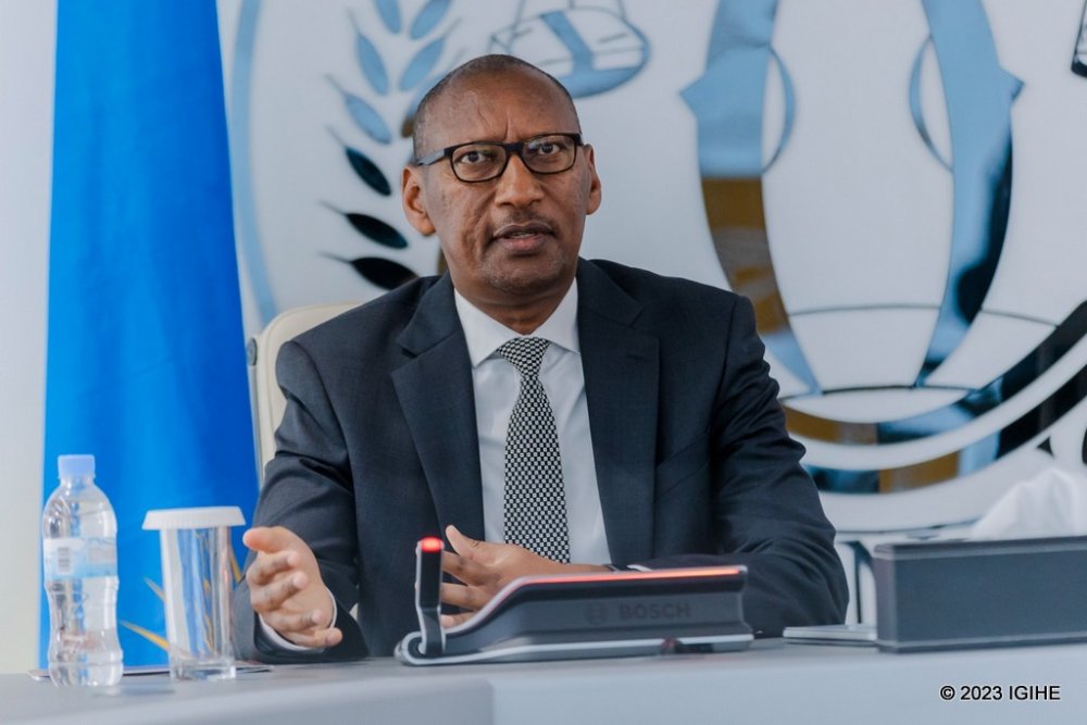 Central Bank Governor, John Rwangombwa presenting outcomes of the quarterly Monetary Policy and Financial Stability Committee Meeting. 