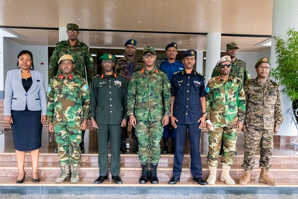 The delegation from EASF Force during a 3-day working visit in Rwanda last year.