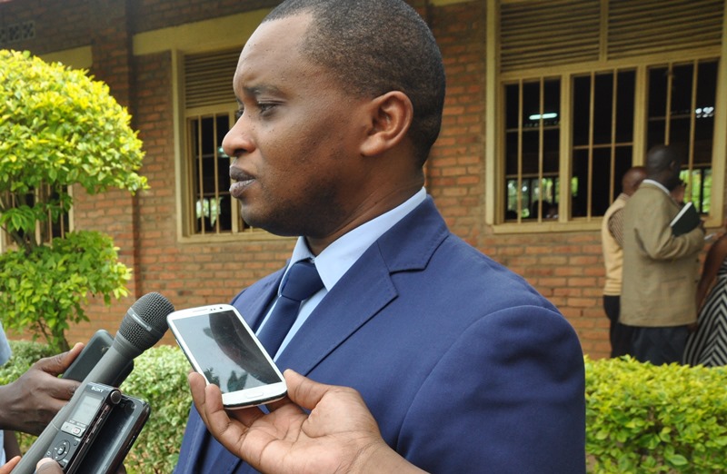 The state minister in charge of primary and secondary schools ,Olivier Rwamukwaya