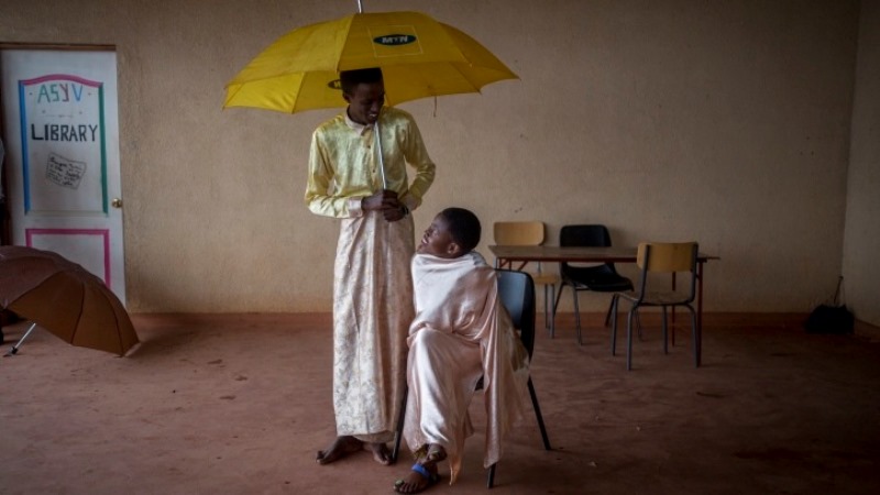 The Agahozo Shalom Youth Village in Rwanda utilizes performing arts as a therapy tool to help students build confidence, like these dancers seen on February 17, 2017. (Miriam Alster/Flash90)