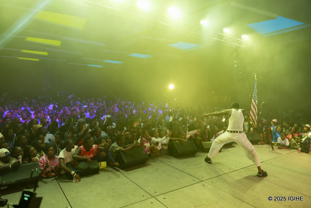 Kevin Kade performed in front of a large crowd at the concert.     
