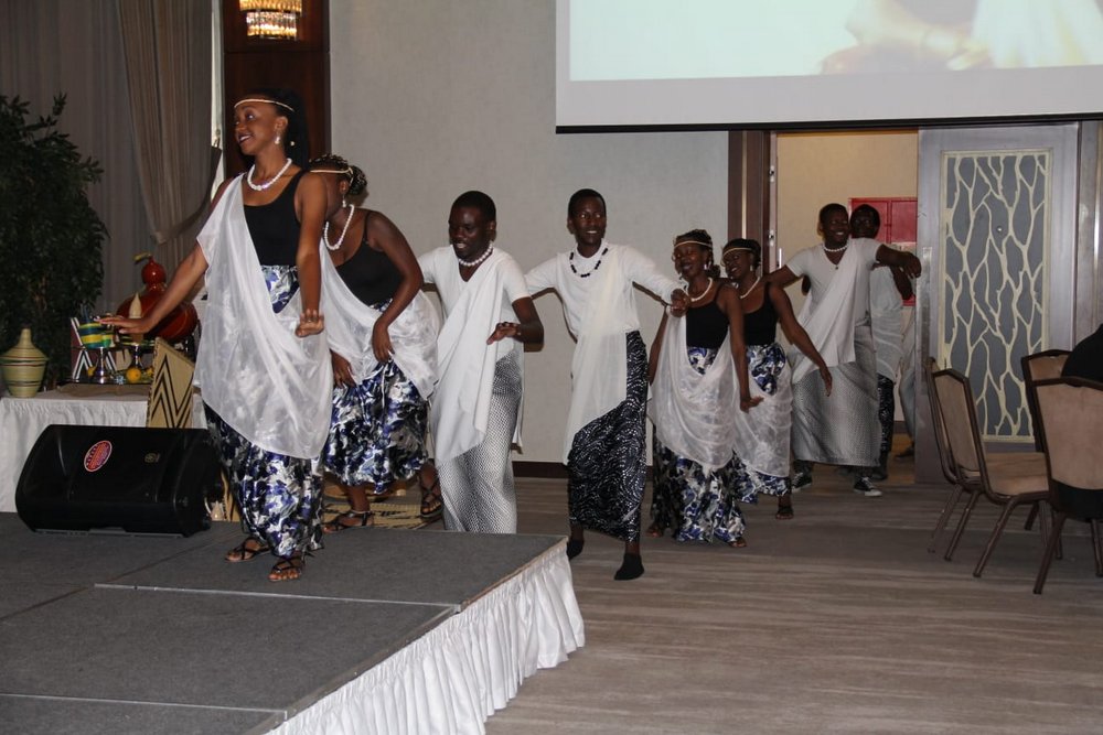 Traditional ballet ‘Izogeye’ made of Rwandans studying in Turkey entertained guests during the celebrations held on Friday.