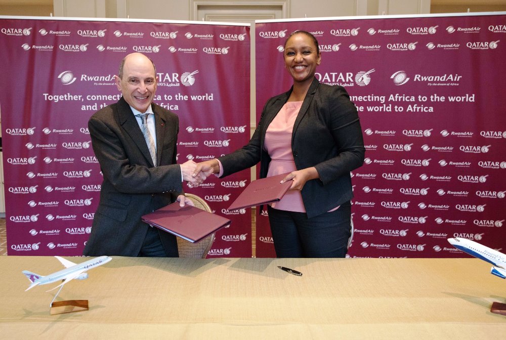 RwandAir and Qatar Airways have signed a comprehensive codeshare agreement. Photo Courtesy 