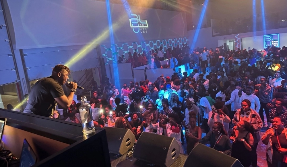 Rwandan Pop artist Christopher pulling off an electric performance : Courtesy photo