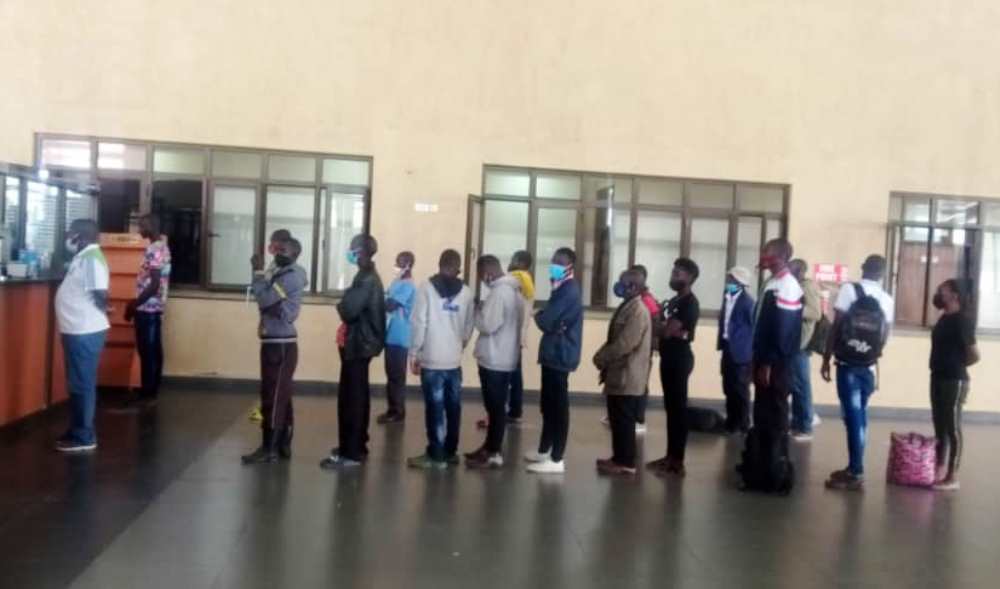 The deportees arrived through Kagitumba border.  