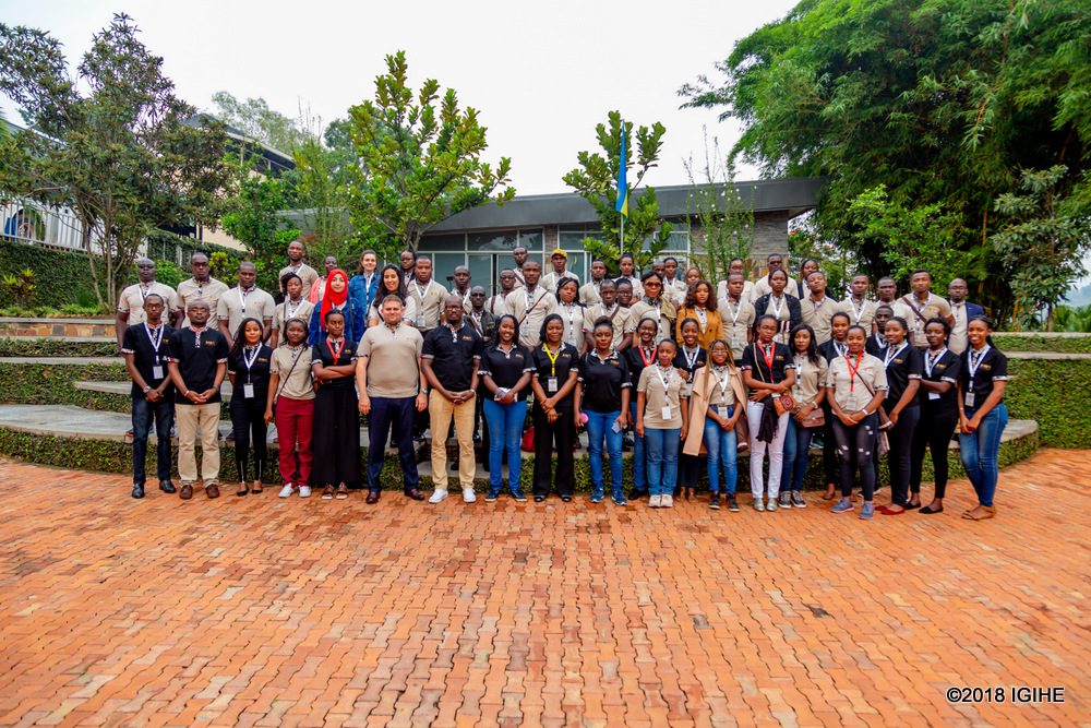 AMLA 2018 Participants at the Kigali Memorial Site 