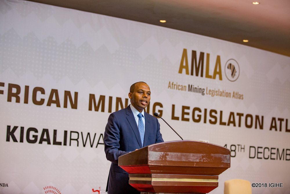 Officiating the AMLA, Hon. Gatare noted the importance of the workshop and sharing knowledge on the mining sector