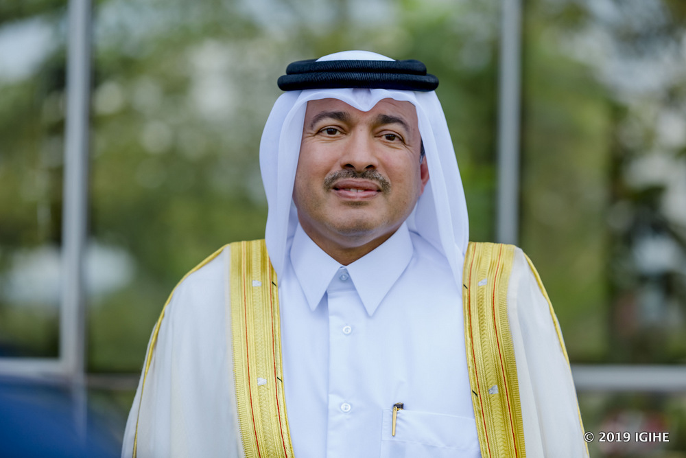 The Qatar ambassador is Abdulla Mohd Al- Sayed