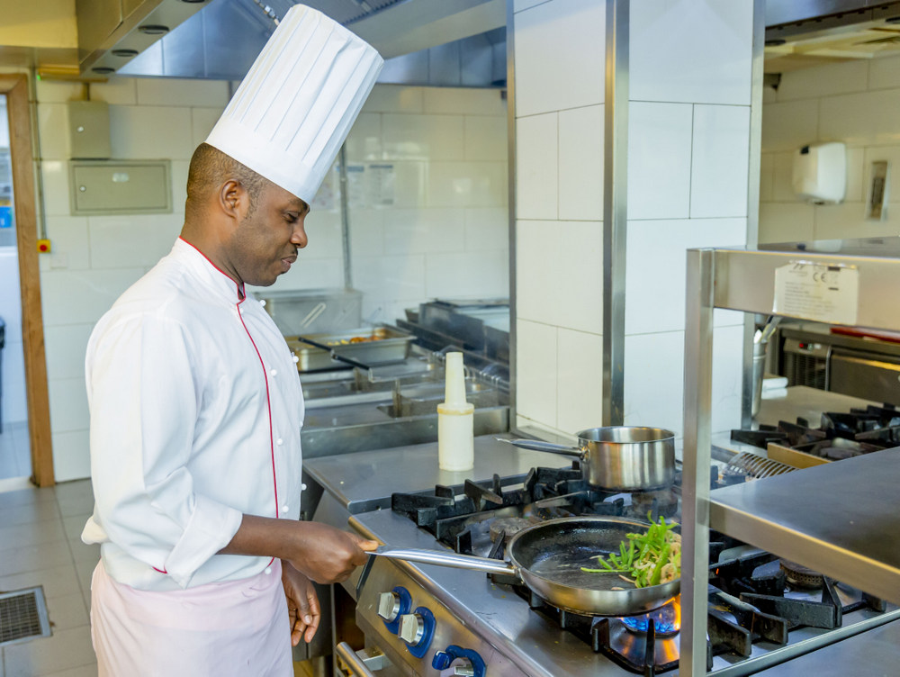 Chef Bizimana has been a junior sous chef since 2017 at Kigali Marriott Hotel,