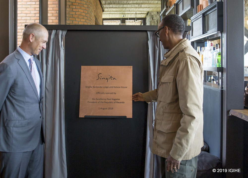 President Paul Kagame yesterday inaugurated Singita Kwitonda Lodge and Kataza House