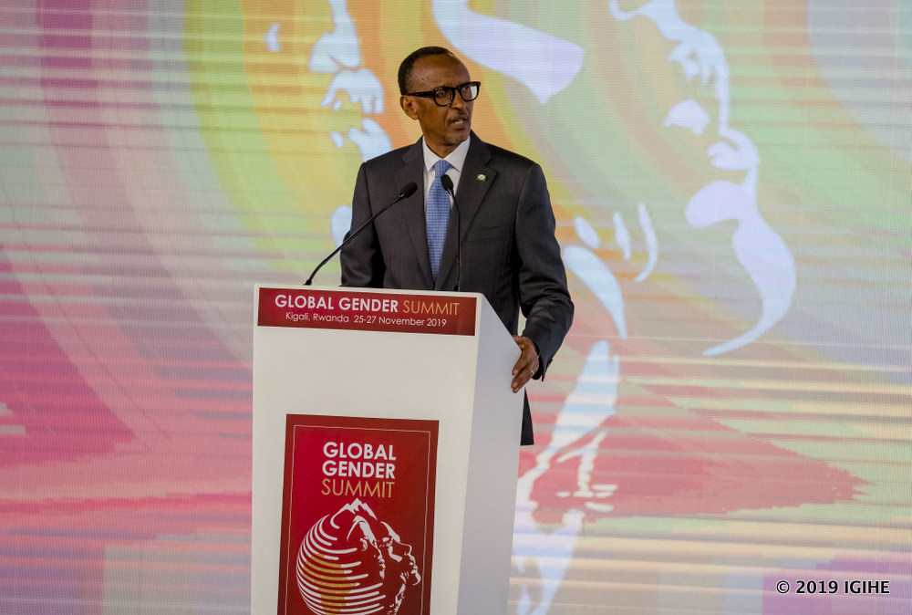 President Kagame announced the start of the annual Sixteen Days of Activism campaign, which he urged the audience to make use of.