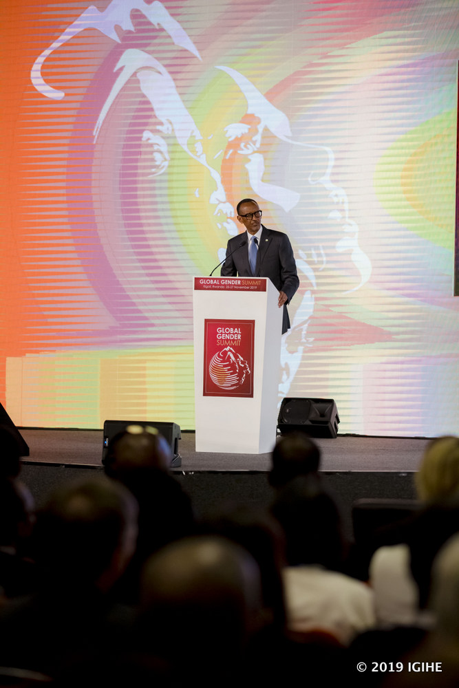 “Women are our mothers, sisters, wives, and daughters…..whenever women gain, everybody wins, and nobody loses,” said President Kagame