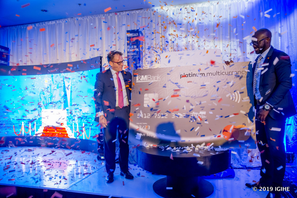 I&M Bank Rwanda Plc in collaboration with MasterCard has introduced an electronic card that can be used to withdraw 15 types of currencies