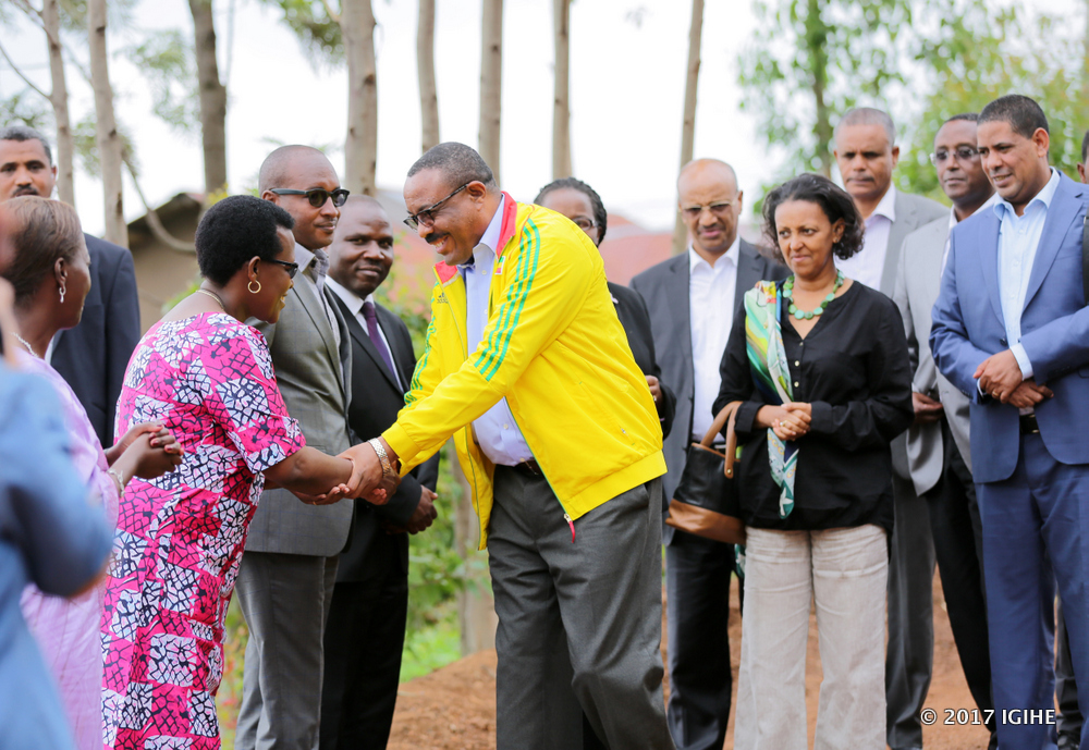 Ethiopian PM visiting Gocumbi yesterday