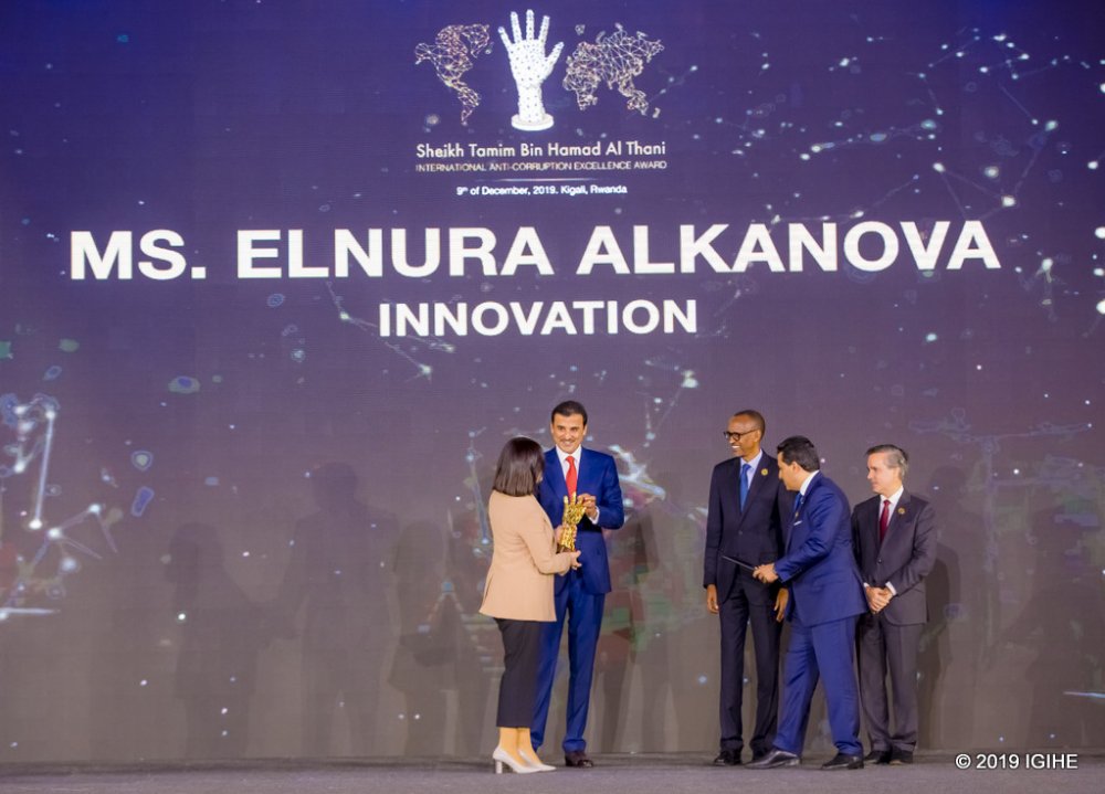 Elnura Alkanova, an independent investigative journalist, received the Innovation Award. She has authored a number of stories that expose corruption in Kyrgyzstan.