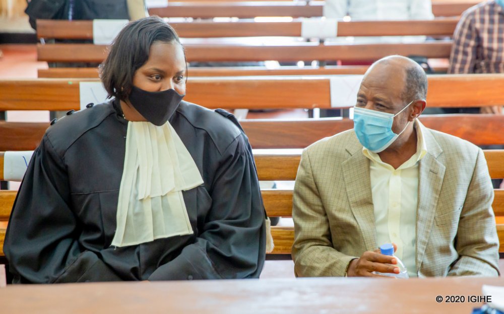 Rusesabagina Paul talks to Me Emeline Nyambo, one of his two lawyers